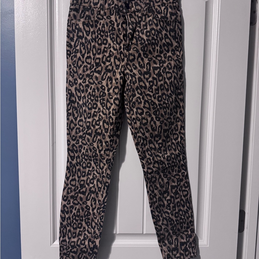 J Brand Leopard Print Skinny Jeans